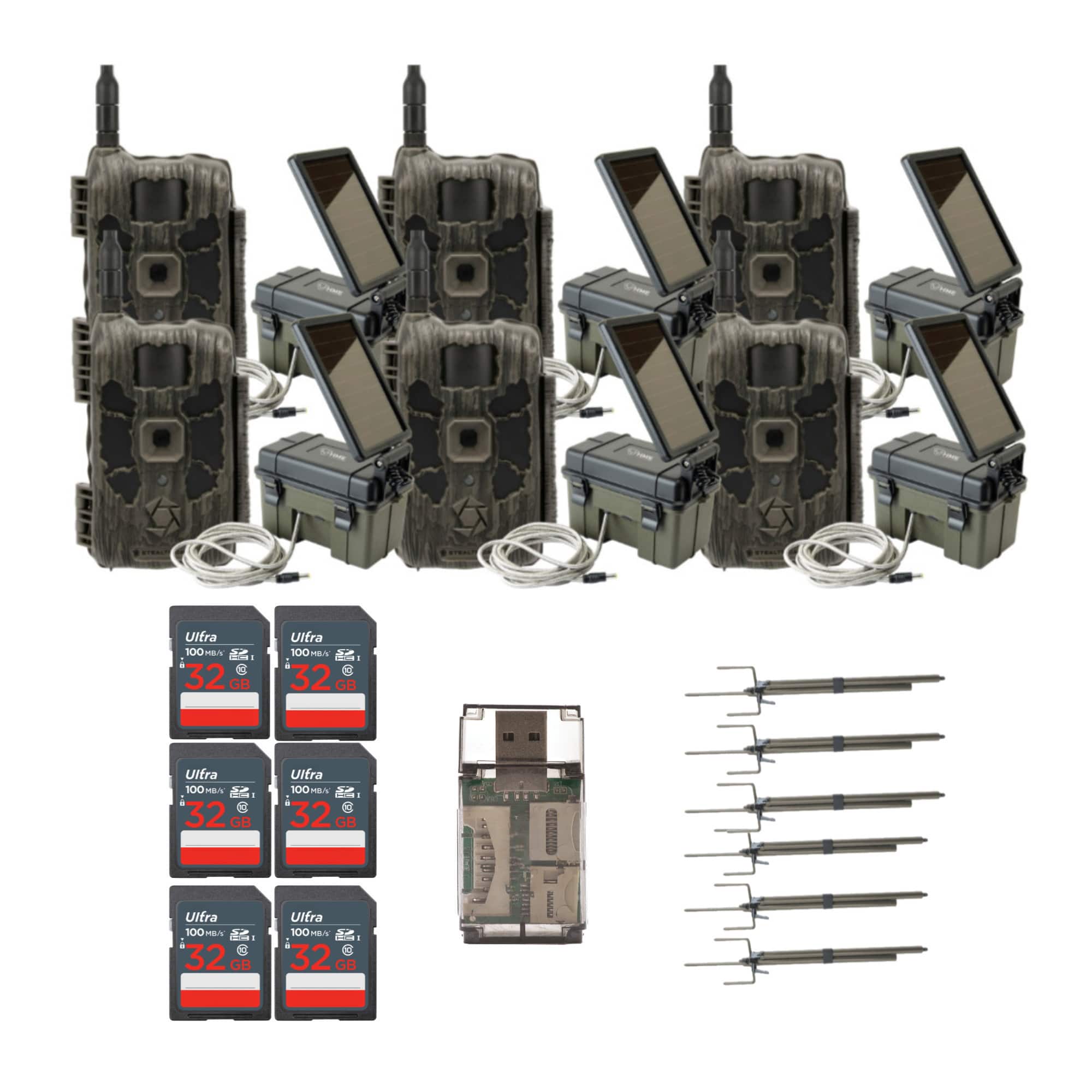 Stealth Cam - 40MP Deceptor Max Trail Camera with Solar Panel (6-Pack) Bundle price history on PriceWatchPro