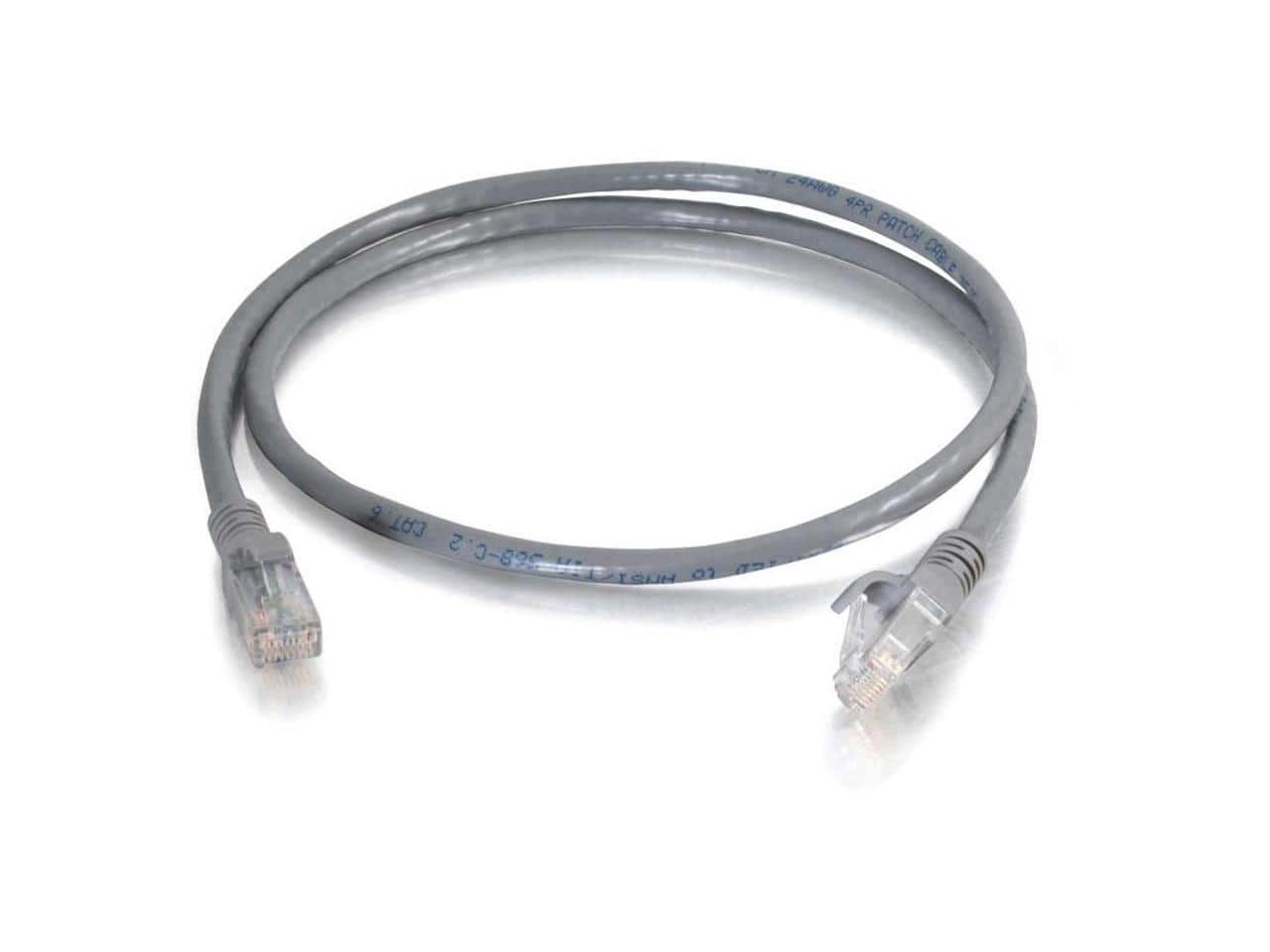 Cables to Go - C2G 10301 Cat6 Cable - Snagless Unshielded Ethernet Network Patch Cable, TAA Compliant, Gray (1 Feet, 0.30 Meters)