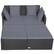 Alt View 9. Costway - Outdoor Patio Rattan Daybed Pillows Cushioned Sofa Furniture - Gray.