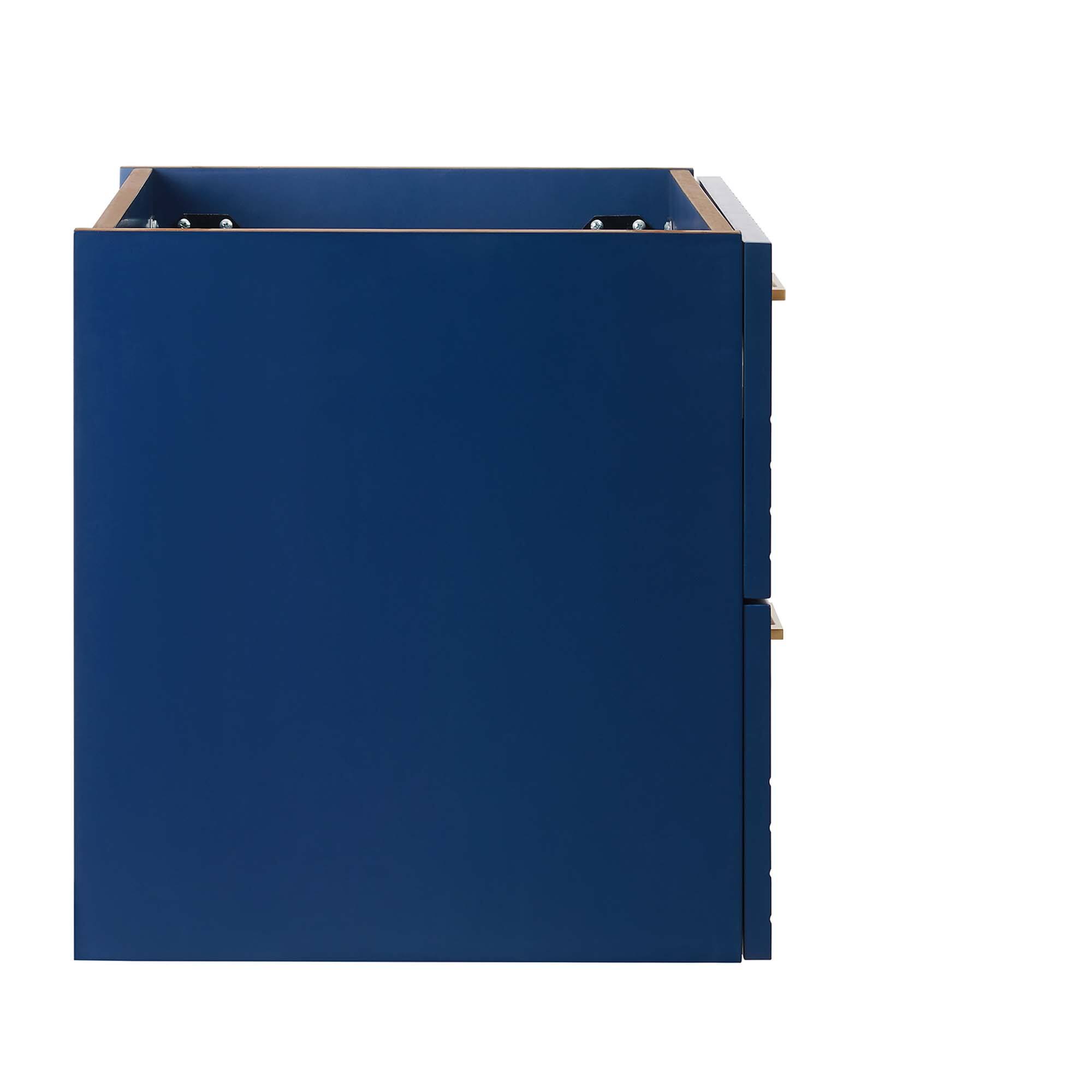 Modway Daybreak Wall Mount Bathroom Cabinet Basin Not Included Blue ...