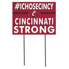 Jardine - Cincinnati Bearcats 18'' x 24'' I Chose Lawn Sign - Red
