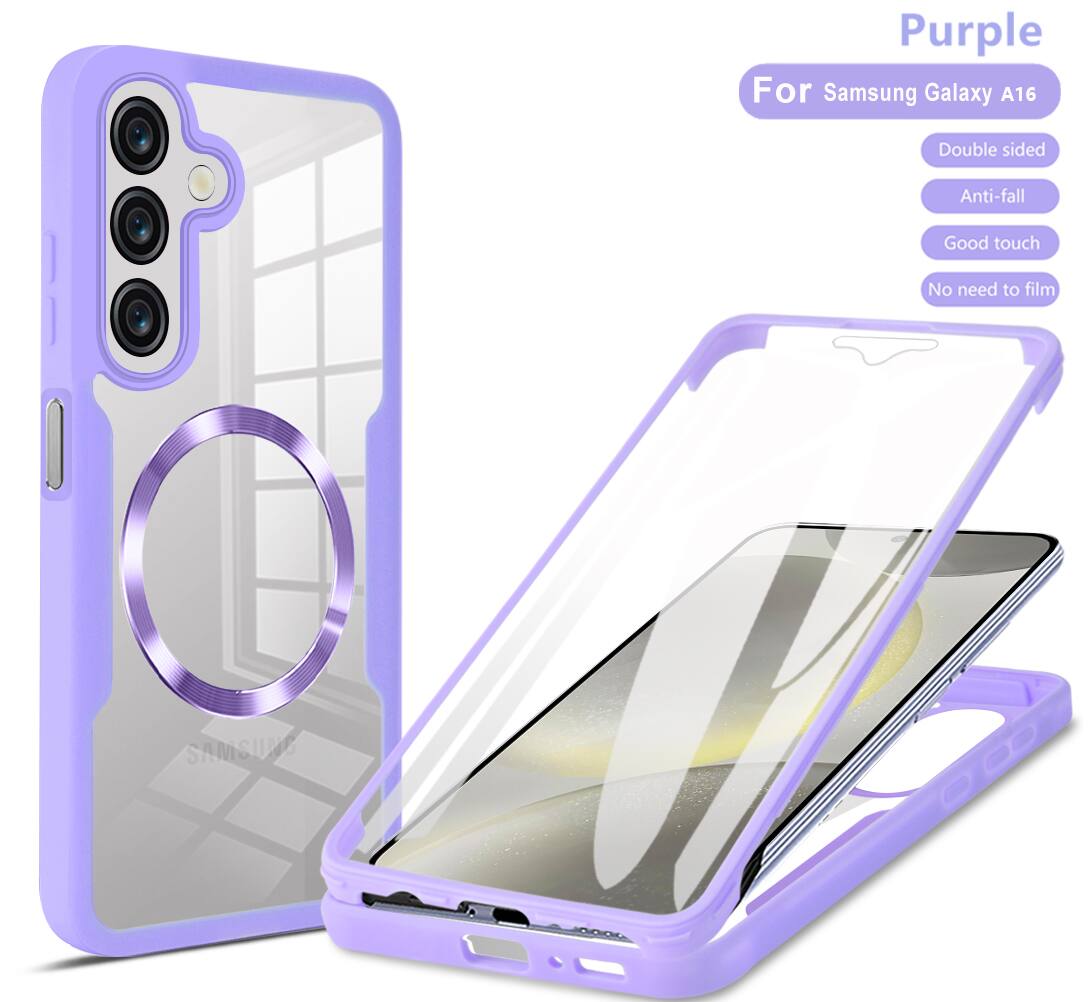 Purple For Samsung Galaxy A16 Double sided Anti-fall Good touch No need to film