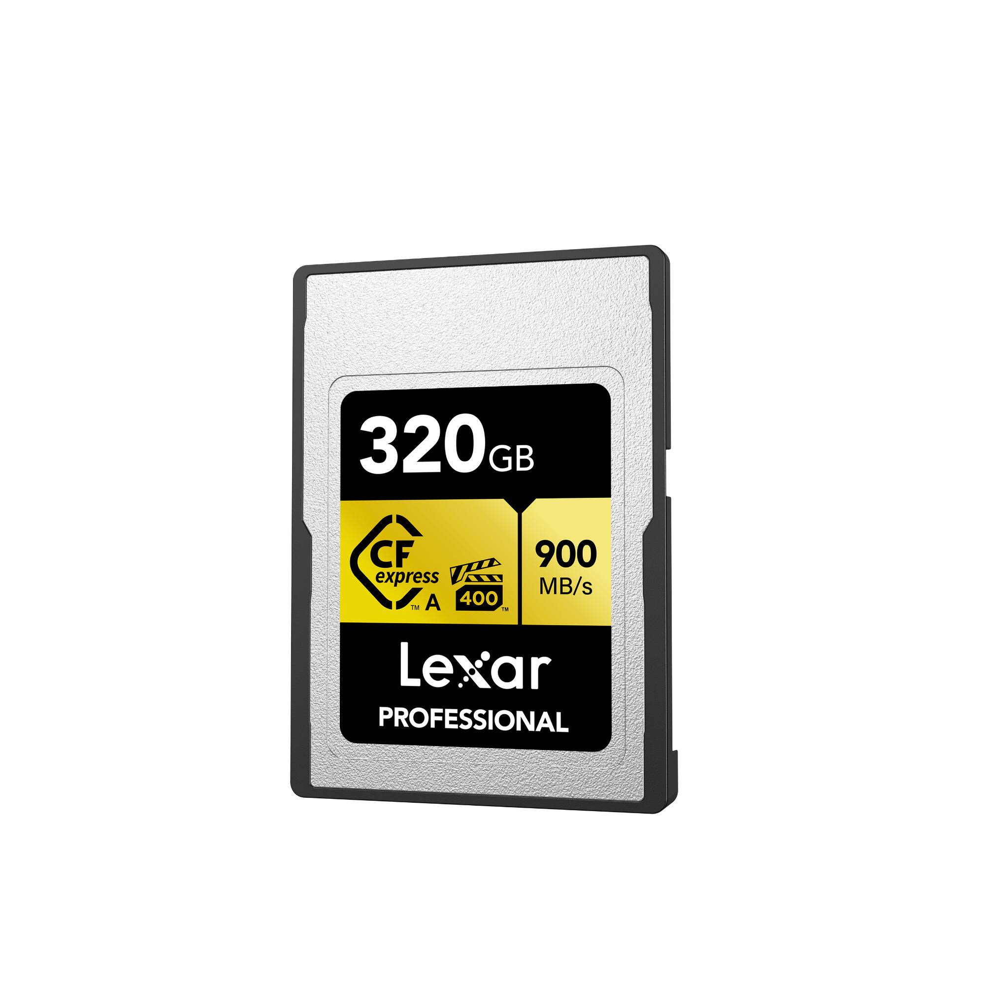 320GB  
CFexpress A400  
900 MB/s  
Lexar PROFESSIONAL
