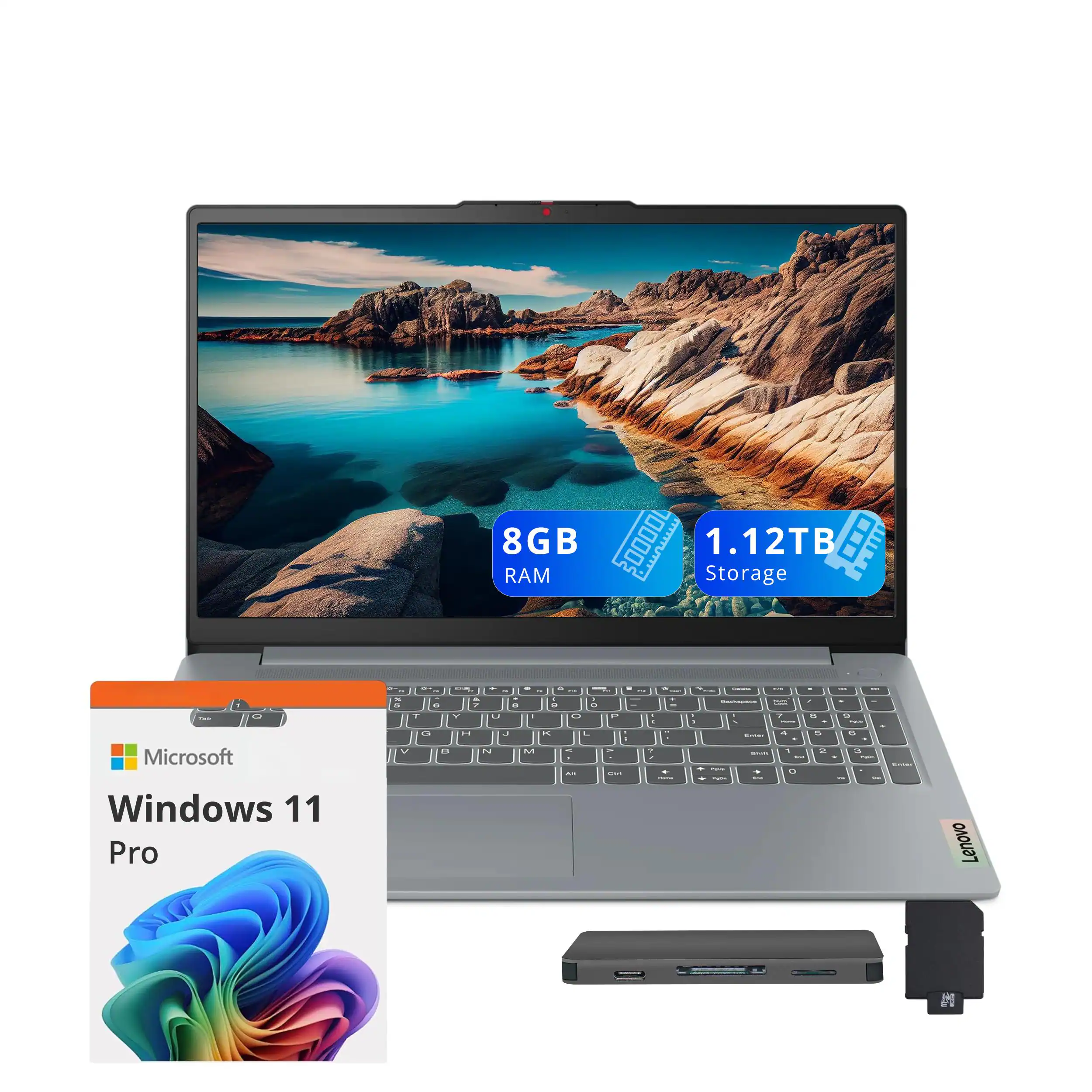 8GB RAM  
1.12TB Storage  
Microsoft Windows 11 Pro  
Lenovo