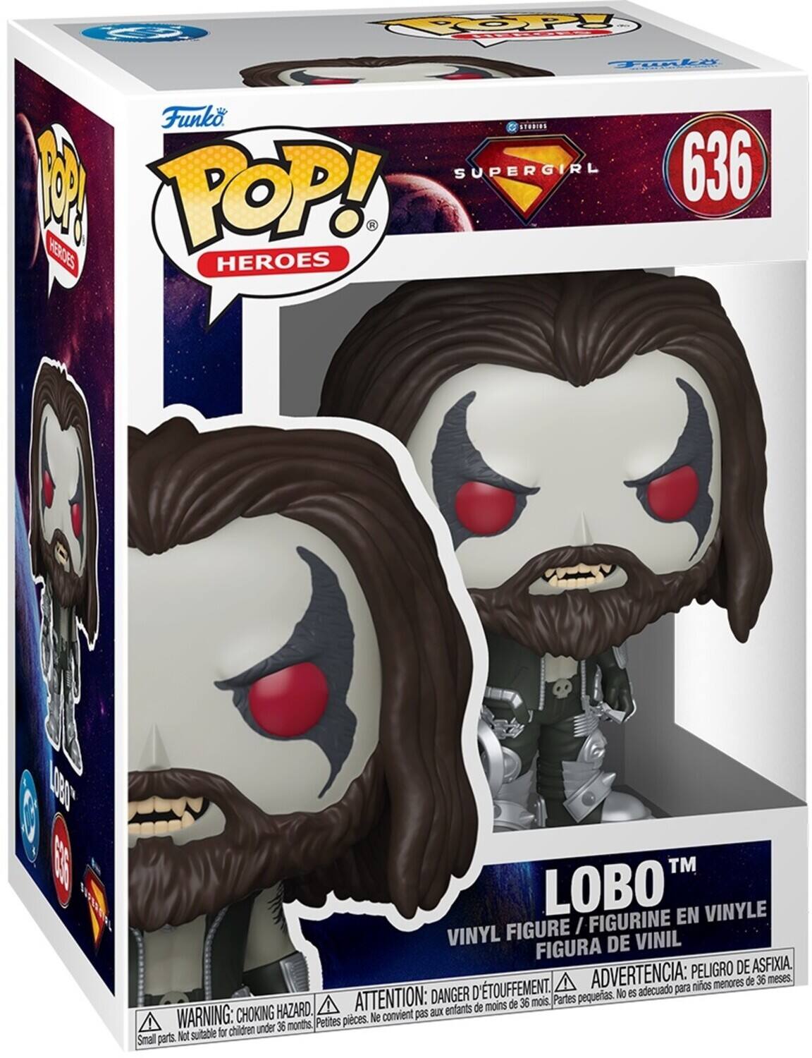 COPY Tle Funko ToDINS M TOP! SUPERGIRL 636 D HEROES HEROES LOR0T E5 LOBO TM PEEIL FIGURE I FIGURINE EN VINYLE VINYL DE VINIL FIGURA PELIGRO DE EASFIXIA. D'TOUFFEMENT. ADVERTENCIA: para nios menores de 36 meses. DANGER pequerias. No es adecuado HAZARD. ATTENTION: enfants de moins de 36 mois. Partes WARNING: CHOKING convient pas aux Petites pieces. Ne children under 36 months Not suitable for Small parts.