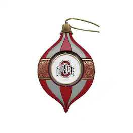 Santa's Workshop - Ohio State Buckeyes Two-Piece 5.5" Spinning Bulb Ornament Set - Red