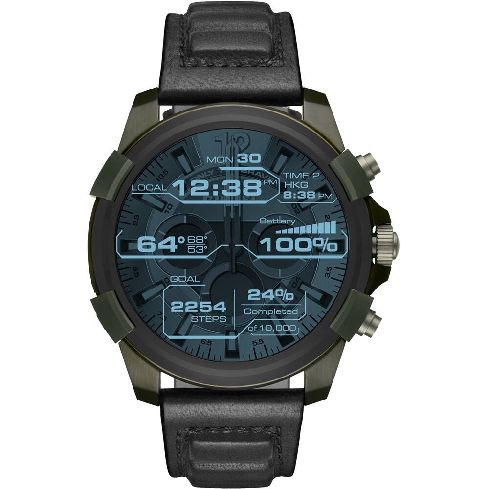 Best Buy Diesel On Full Guard Smartwatch Stainless Steel Olive IP DZT2003