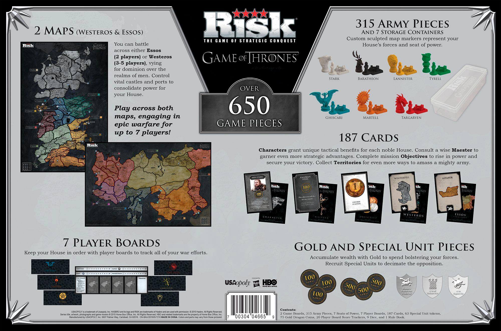 Alt View 12. Risk - Game of Thrones Board Game - Multicolor.
