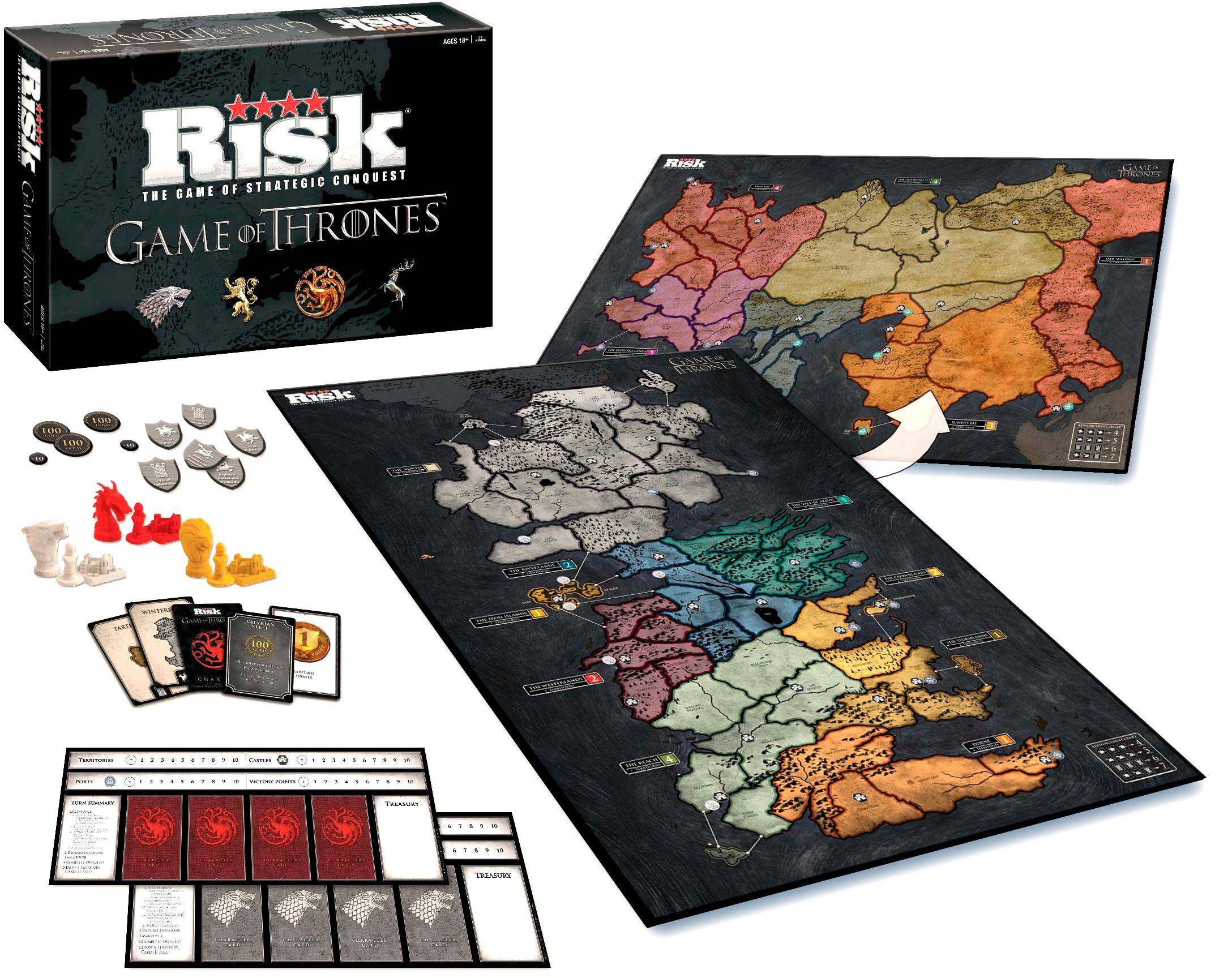 Left. Risk - Game of Thrones Board Game - Multicolor.