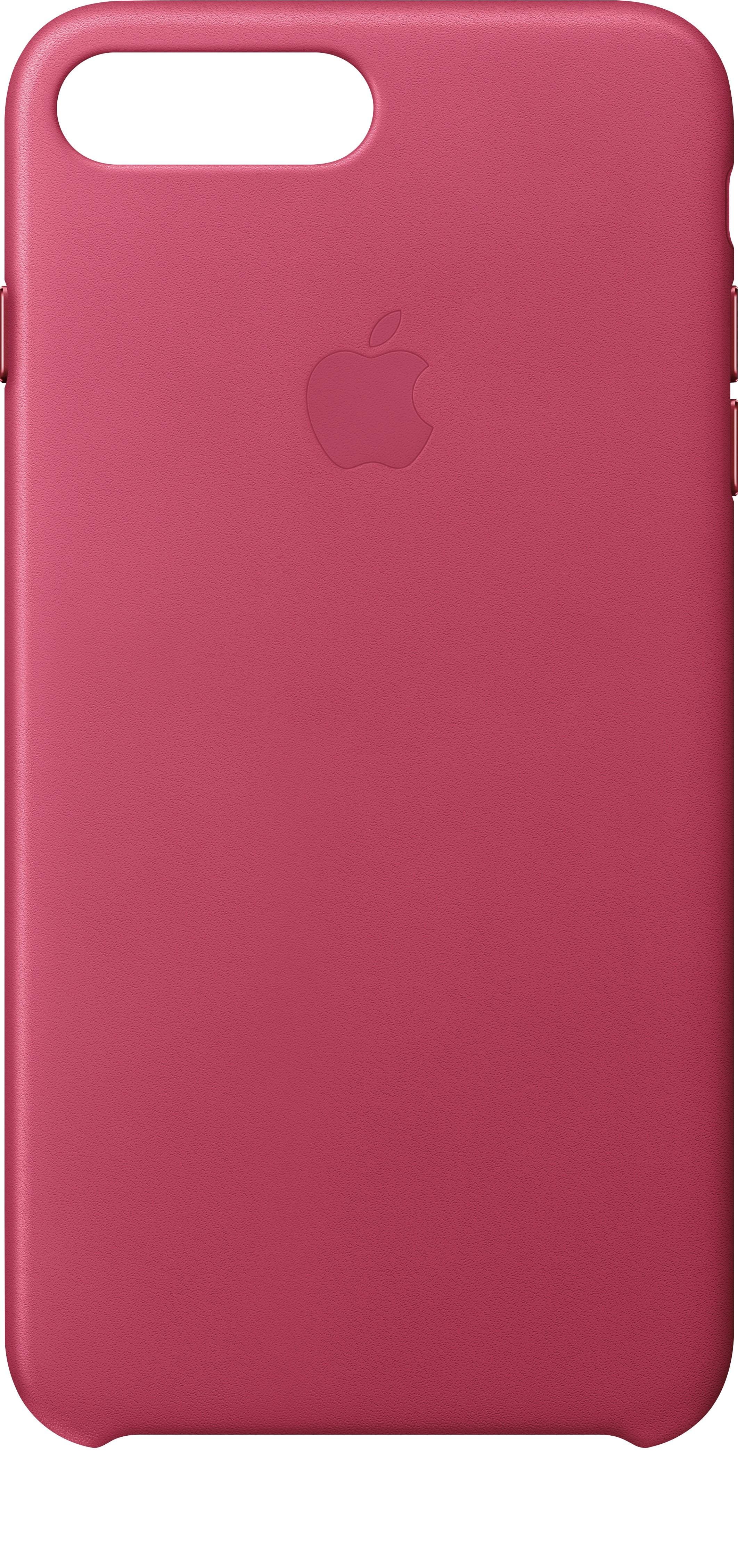 Customer Reviews Apple Iphone 8 Plus 7 Plus Leather Case Pink Fuchsia Mqht2zm A Best Buy