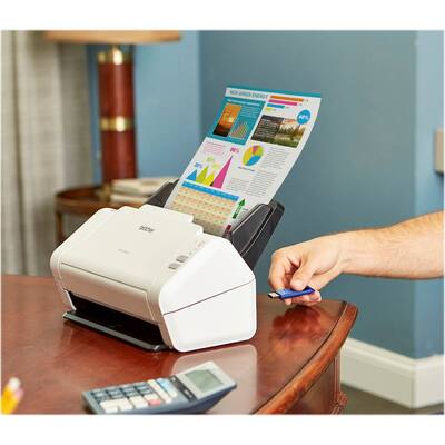 Brother ADS 2200 Desktop Color Duplex Scanner White ADS-2200 Brother ADS 2200 Desktop Color Duplex Scanner White ADS-2200