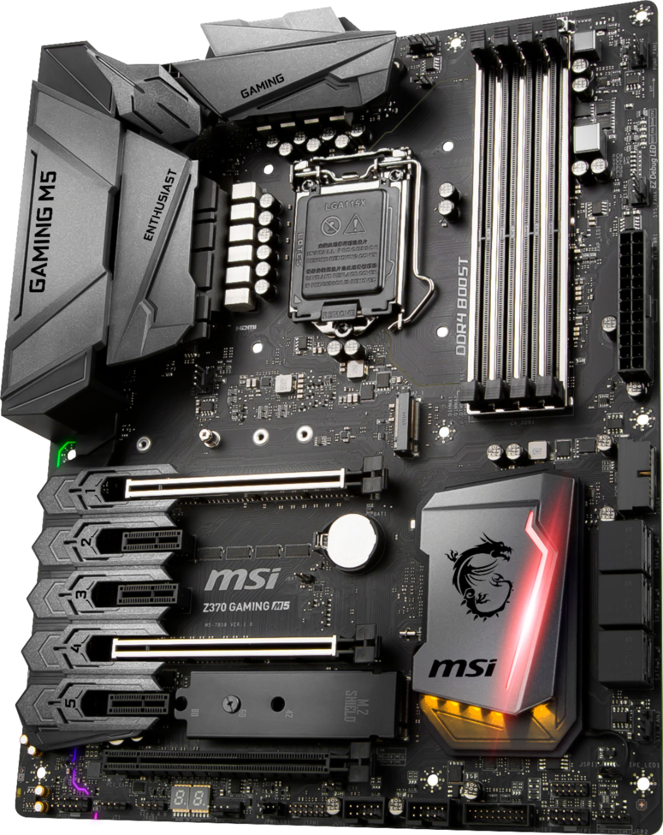 Customer Reviews: MSI Z370 GAMING M5 (Socket LGA1151) USB 3.1 Gen 1 ...