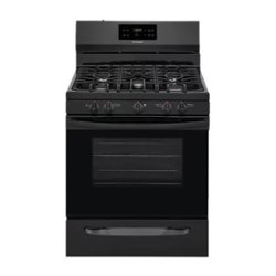 Frigidaire - 5.0 Cu. Ft. Self-Cleaning Freestanding Gas Range - Black - Front_Zoom