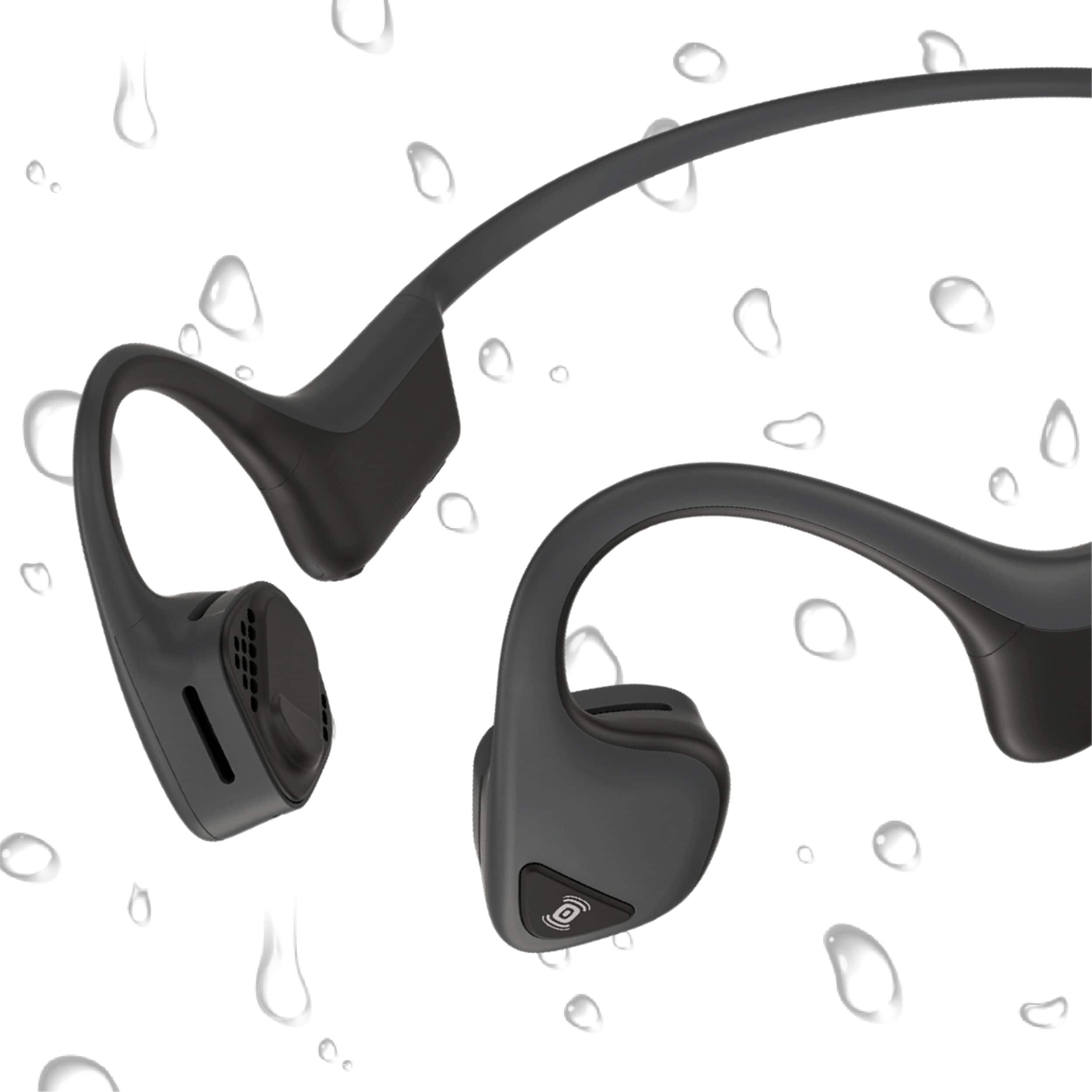 Alt View 12. AfterShokz - Air Wireless Bone Conduction Open-Ear Headphones - Slate Gray.