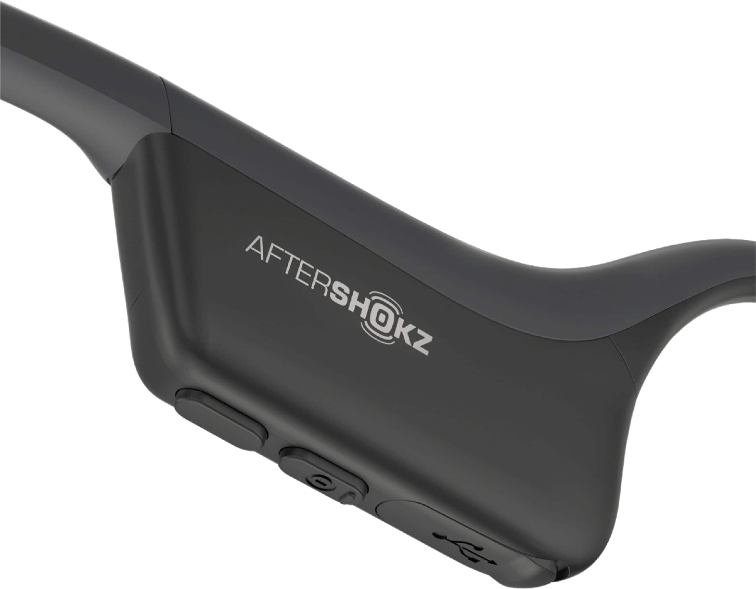 Alt View 13. AfterShokz - Air Wireless Bone Conduction Open-Ear Headphones - Slate Gray.