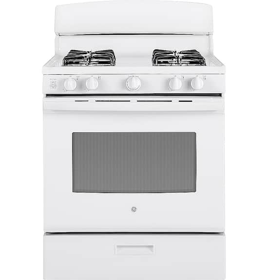 Ge 4 8 Cu Ft Freestanding Gas Range White Jgbs30dekww Best Buy