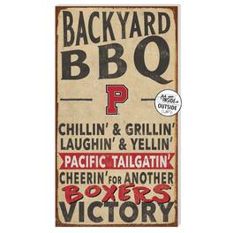 Jardine - Pacific Boxers 11" x 20" Indoor/Outdoor BBQ Sign - Brown