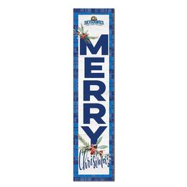 Jardine - Fort Lewis College Skyhawks 12'' x 48'' Outdoor Merry Christmas Leaner - White