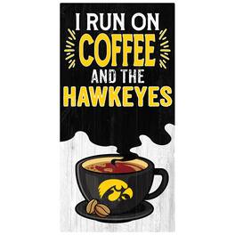 Fan Creations - Iowa Hawkeyes 6" x 12" Coffee Wall Art - Multicolor