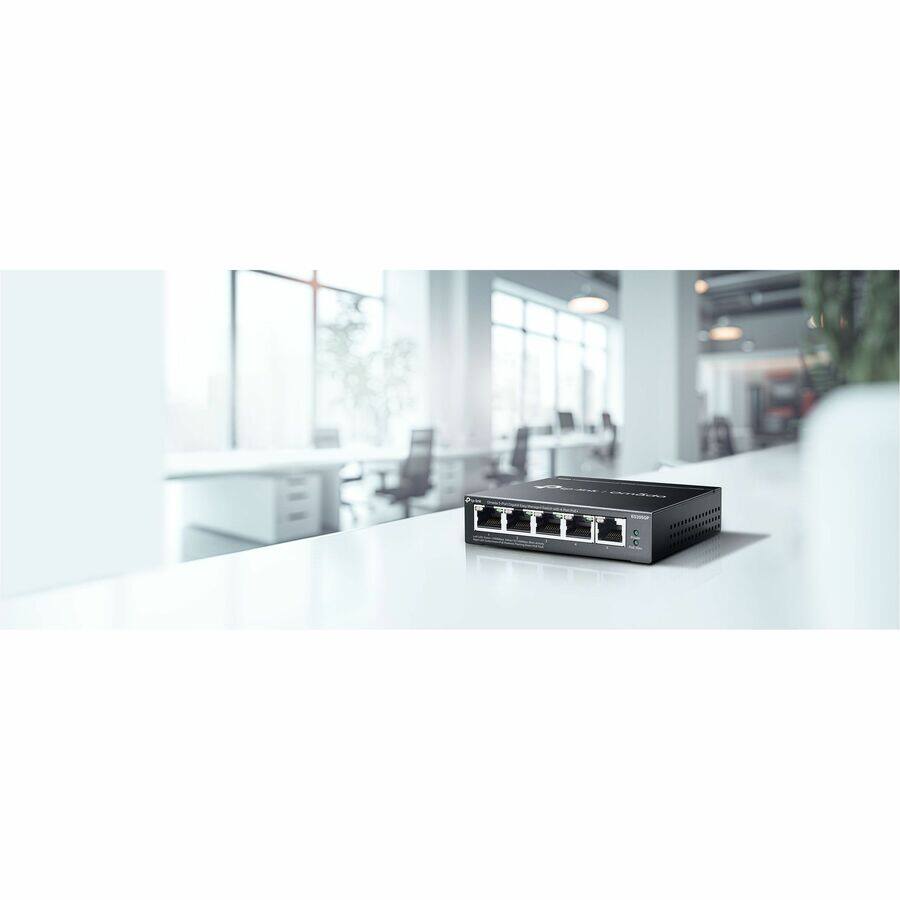 Alt View 5. TP-Link - TP-Link Omada 5-Port Gigabit Easy Managed Switch with 4-Port PoE+ - 5 Ports - Manageable - Gigabit Ethernet - Unknown.