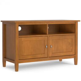 Simpli Home - Warm Shaker SOLID WOOD 42 inch Wide Transitional TV Media Stand - Light Golden Brown