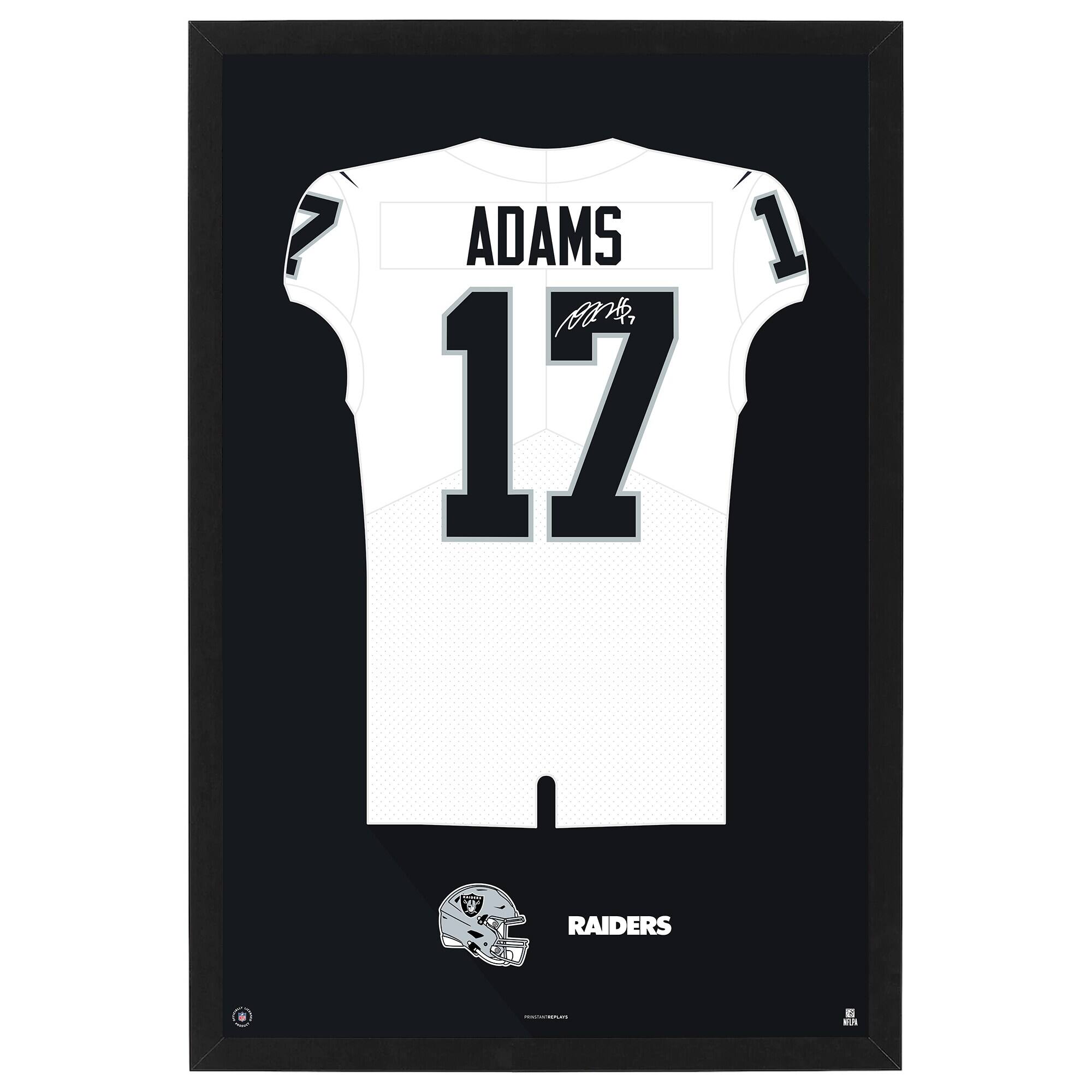 Davante Adams Las Vegas Raiders Away Jersey Framed Art Print