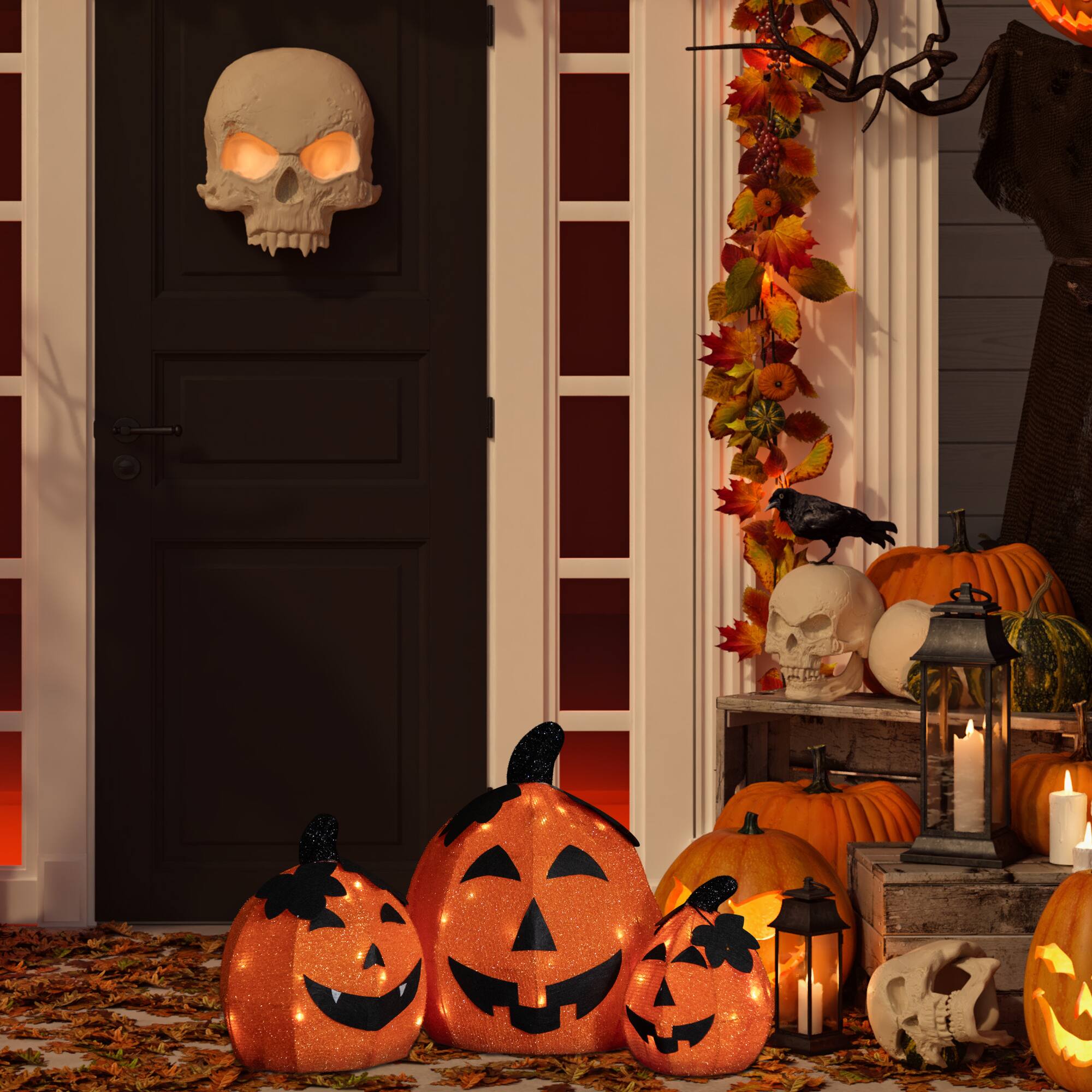 Northlight LED Lighted Jack O' Lantern Outdoor Halloween Decorations ...