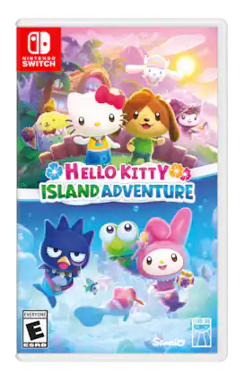 NINTENDO SWITCH, HELLO KITTY ISLAND ADVENTURE, EVERYONE E ESRB, SUNBLINK, Sawrio - E (Everyone)