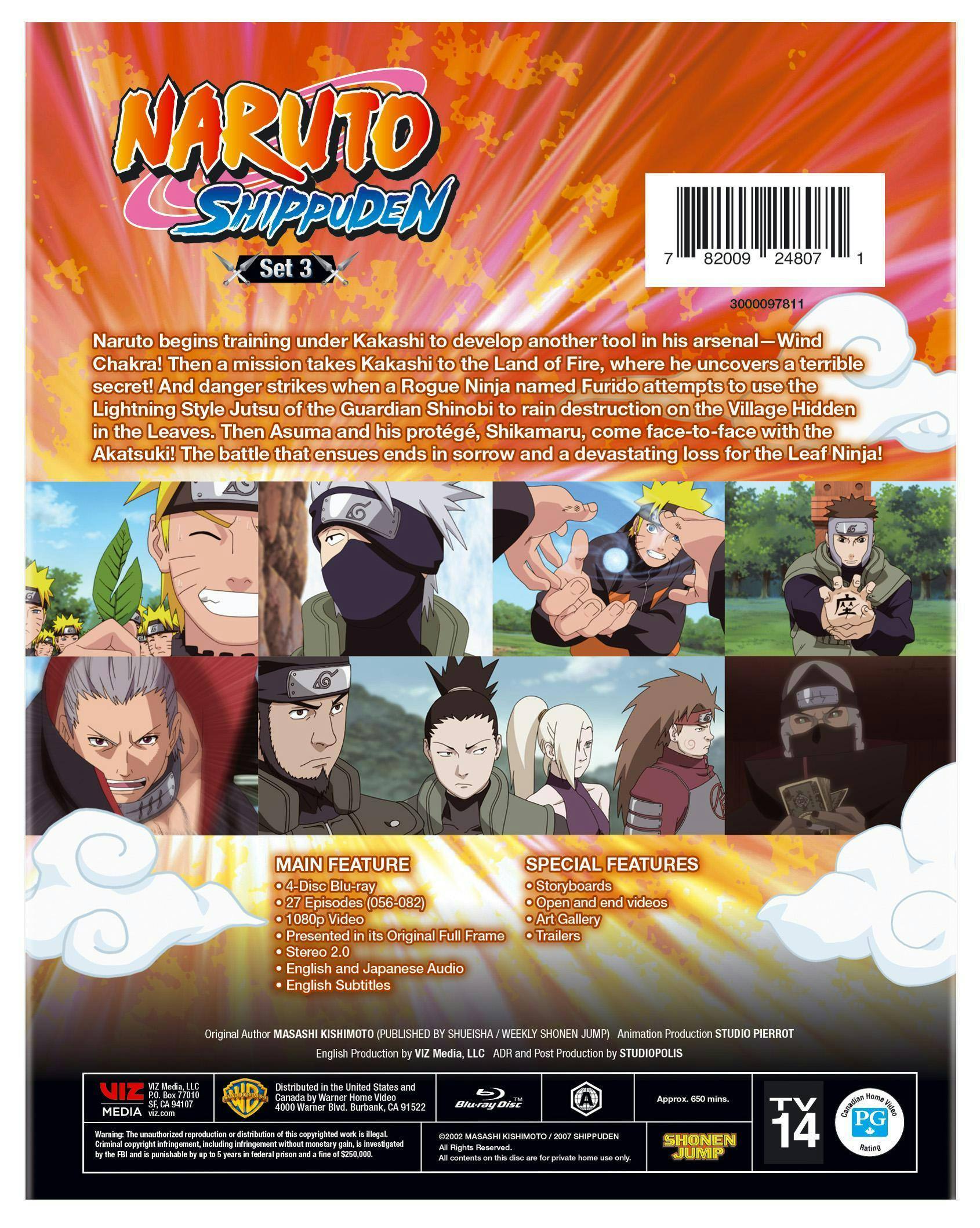 Back. Naruto Shippuden Set 3 [Blu-ray].