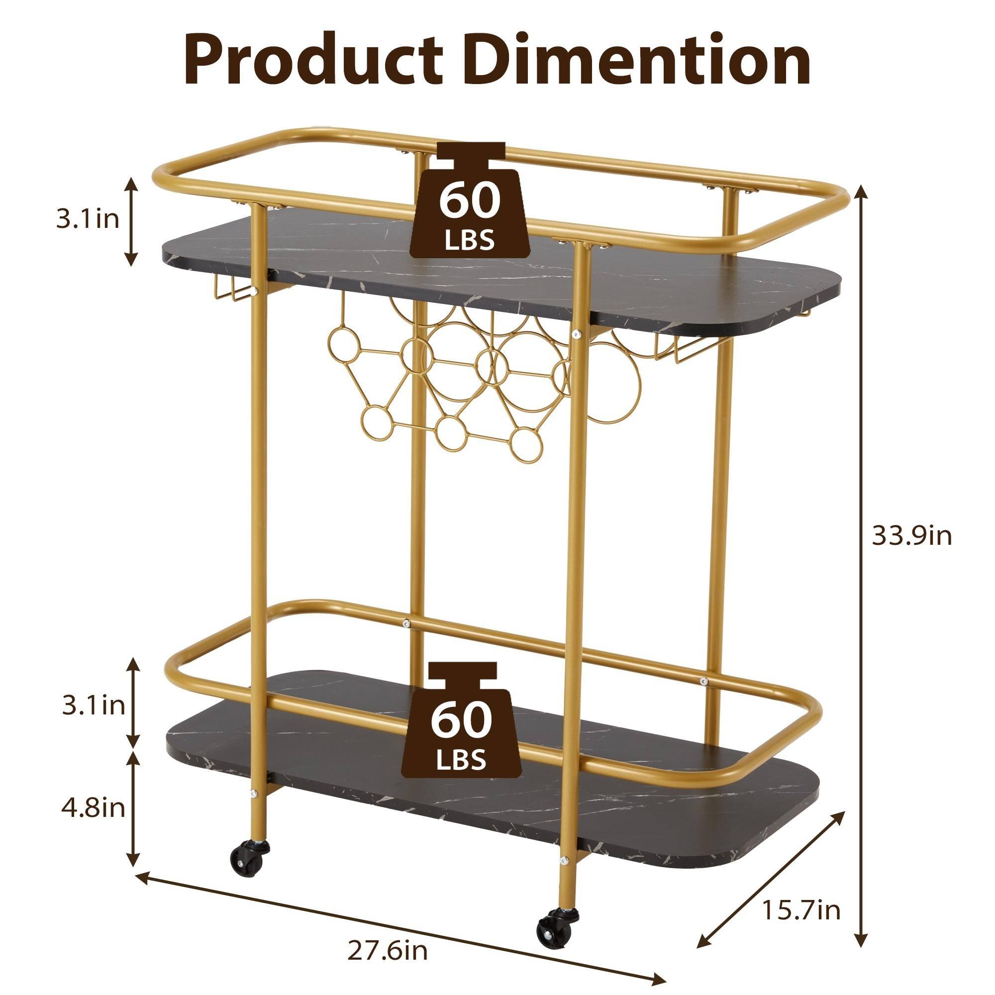 Product Dimension

- Height: 33.9in
- Width: 27.6in
- Depth: 15.7in
- Shelf Height: 4.8in
- Shelf Thickness: 3.1in
- Load Capacity: 60 LBS