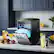 Alt View 4. SIMZLIFE - Portable Crescent Ice Makers Countertop, 35.9Lbs/24H, 16Pcs in 12Mins, Countertop Ice Machine with Auto Cleaning, Timer - black and silver.