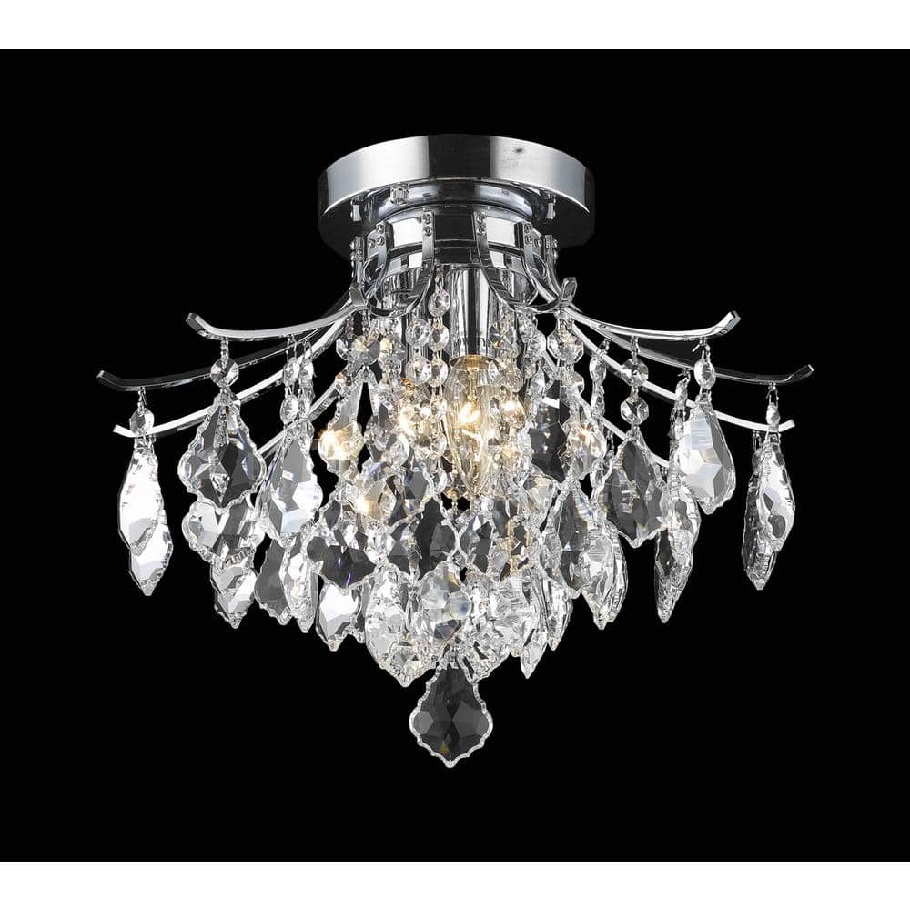 Living District - Amelia Collection Flush Mount D16in H12in Lt:3 Finish - Chrome price history on PriceWatchPro