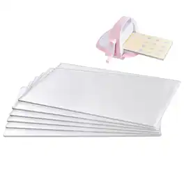 Cutting Plates,6 Pcs, 12.13 x 8.5 x 0.12 in,Clear Polycarbonate Material, Die Cut Pads Compatible with VEVOR Die Cutting - Transparent