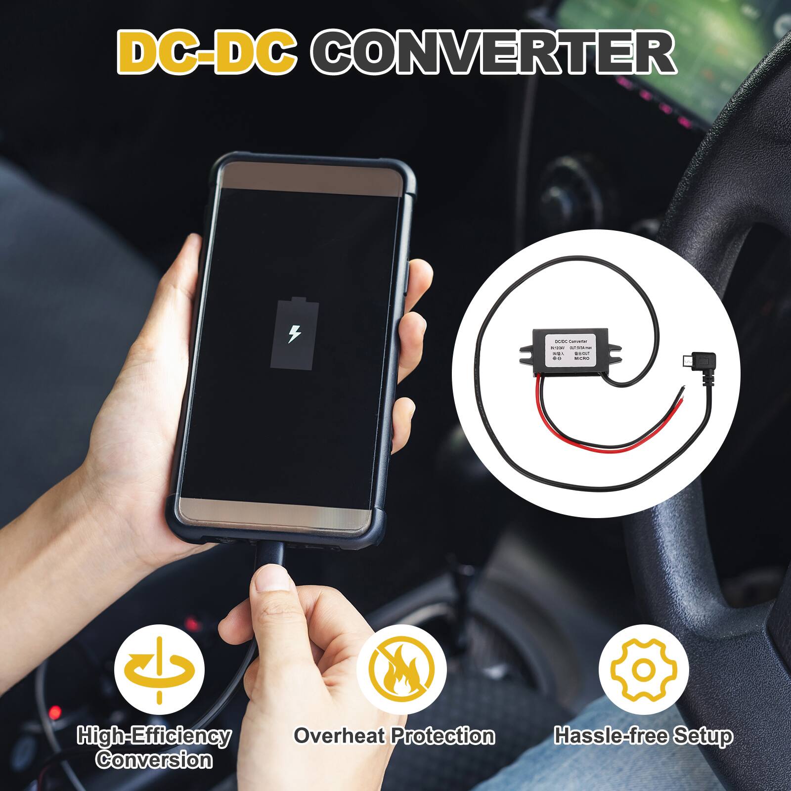DC-DC CONVERTER

- High-Efficiency Conversion
- Overheat Protection
- Hassle-free Setup