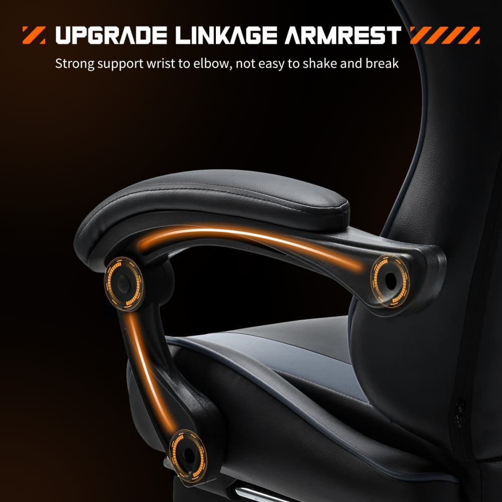 "Upgrade Linkage Armrest: Strong support for the wrist to elbow, ensuring stability and durability, not easy to shake and break."