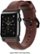 Angle. Nomad - Classic Leather Watch Strap for Apple Watch ® 42mm and 44mm - Brown.