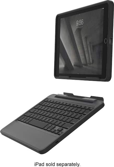 Zagg Rugged Book Keyboard Folio Case For Apple Ipad 5th Gen 9 7 Inch Ipad Pro Air And Air 2 Black A97rgk Bb0 Best Buy