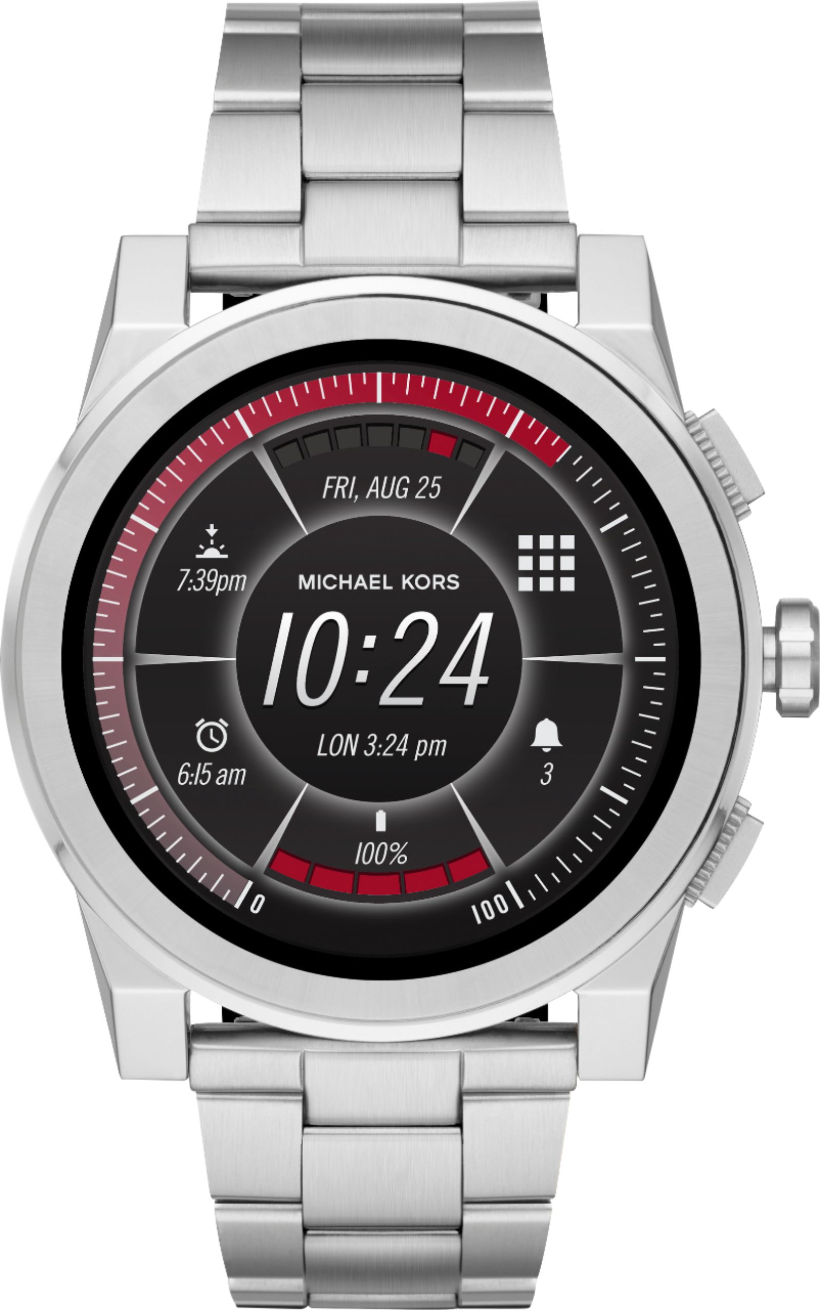 michael kors grayson silver smartwatch