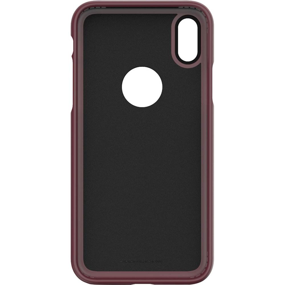 dbulk case with glass screen protector for apple iphone x and xs - plum