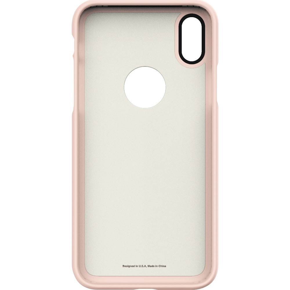 dbulk case with glass screen protector for apple iphone x and xs - rose gold