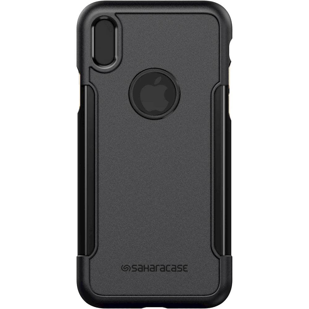 classic case with glass screen protector for apple iphone x and xs - black classic case with glass screen protector for apple iphone x and xs - black