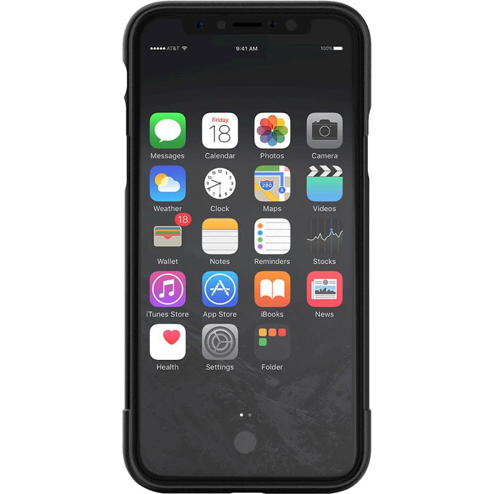 classic case with glass screen protector for apple iphone x and xs - black classic case with glass screen protector for apple iphone x and xs - black