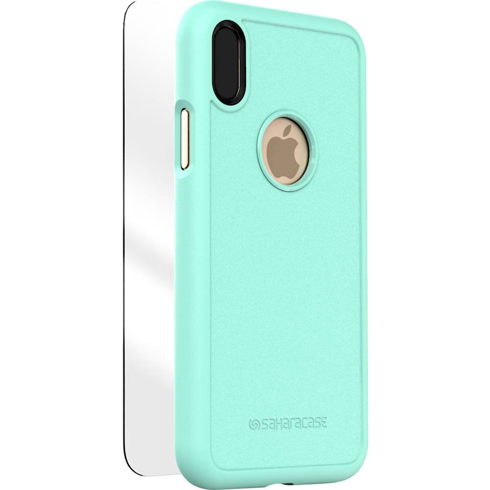 dbulk case with glass screen protector for apple iphone x and xs - aqua dbulk case with glass screen protector for apple iphone x and xs - aqua
