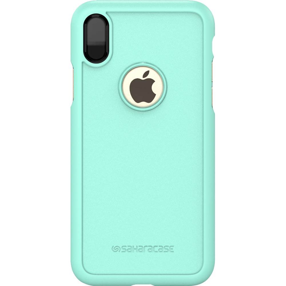 dbulk case with glass screen protector for apple iphone x and xs - aqua