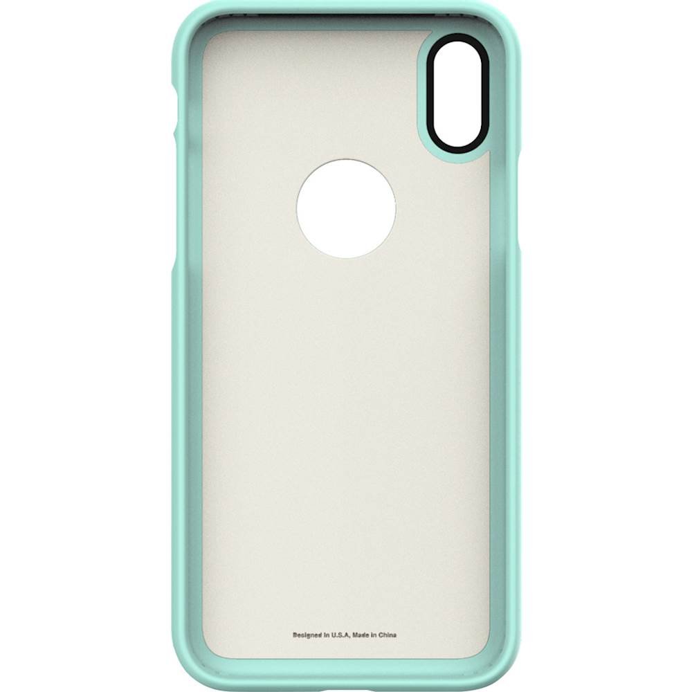 dbulk case with glass screen protector for apple iphone x and xs - aqua