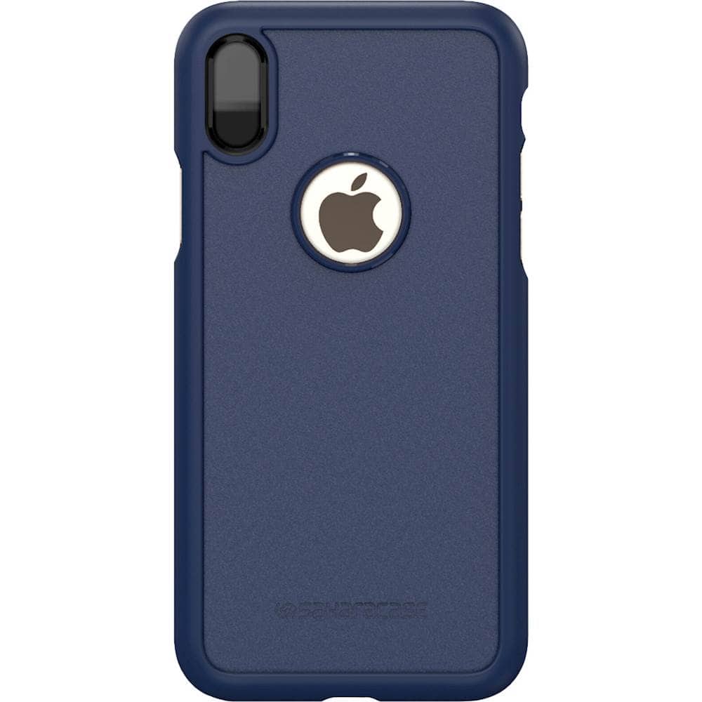 dbulk case with glass screen protector for apple iphone x and xs - navy dbulk case with glass screen protector for apple iphone x and xs - navy