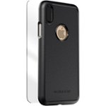 Angle Zoom. SaharaCase - dBulk Case with Glass Screen Protector for Apple iPhone X and XS - Black.
