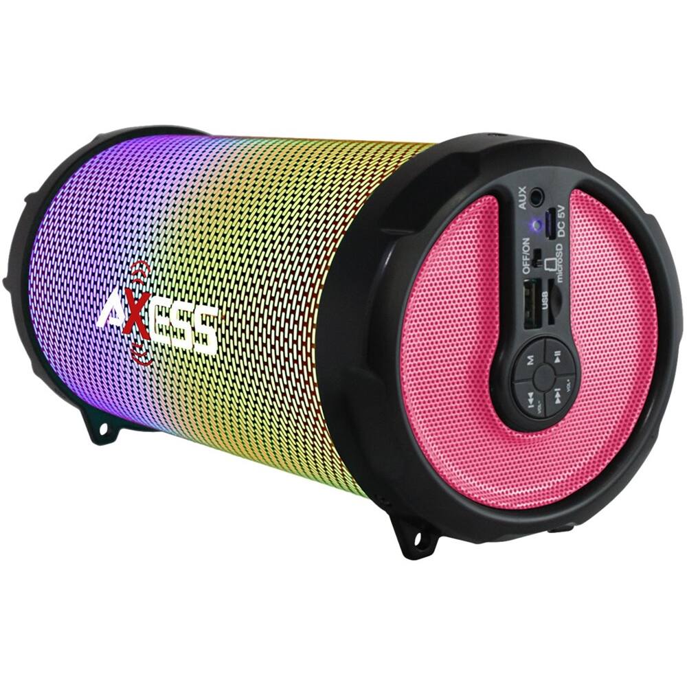 Front. AXXESS - SPBL1044 Vibrant Plus Portable Bluetooth Speaker - Pink.