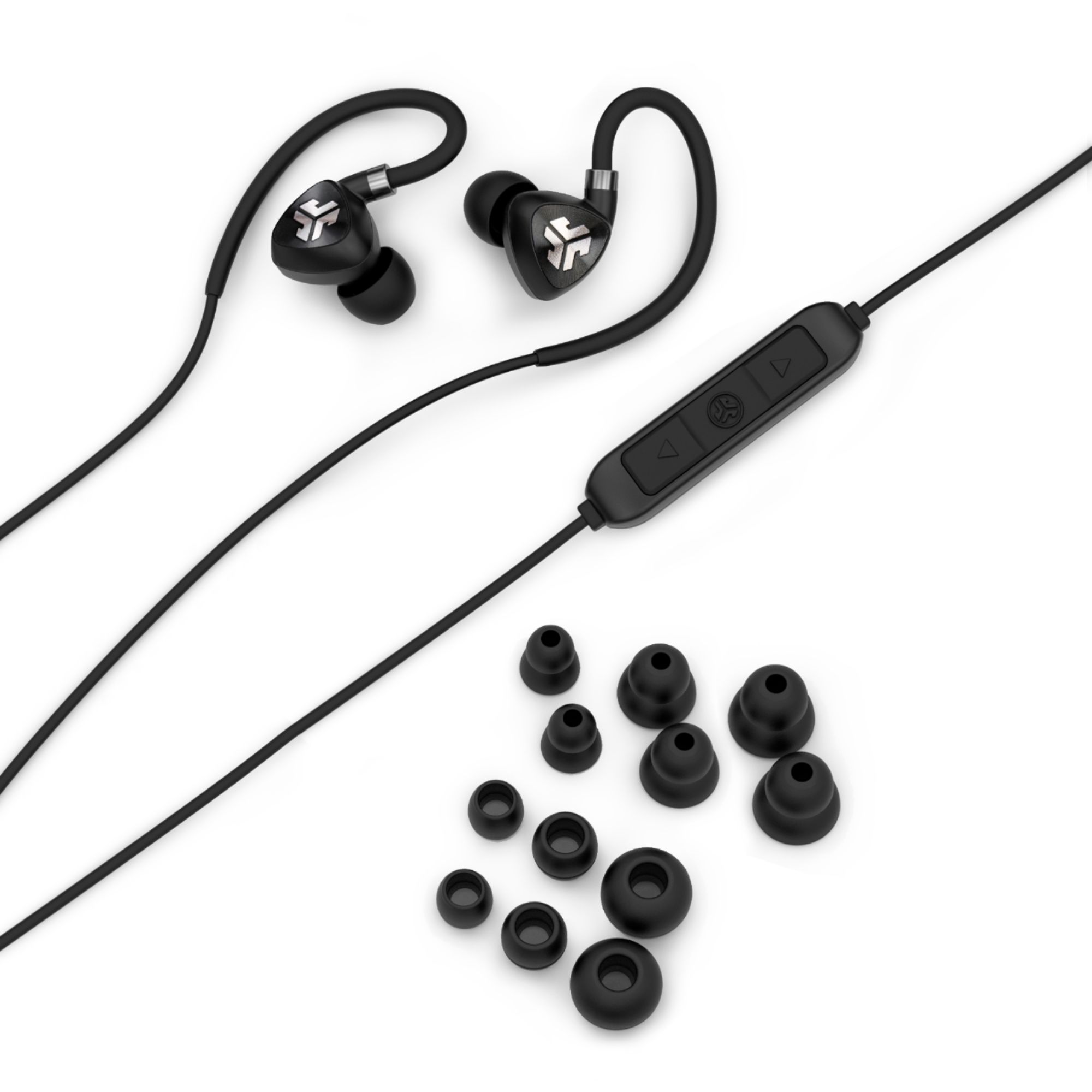 Best Buy JLab Fit 2.0 Wireless Earbud Headphones Black EBFIT2RBLK123