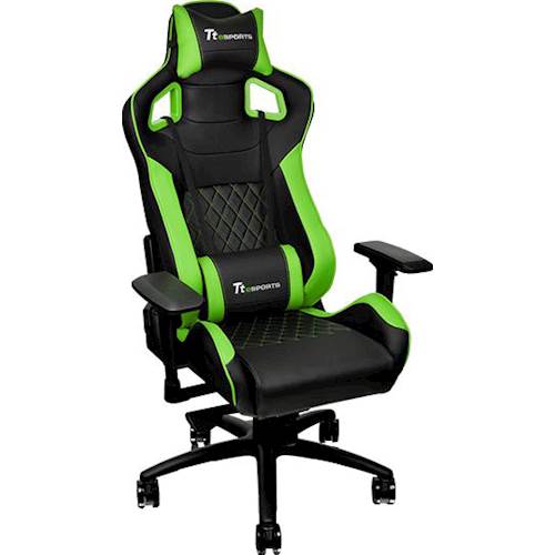 Angle View: Tt eSPORTS - GT Fit Gaming Chair - Black/Green